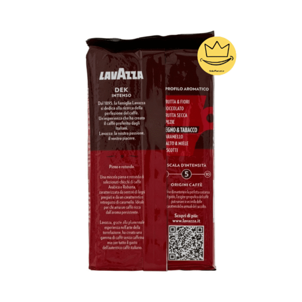 پودر قهوه لاوازا دک اینتنسو 250 گرم Lavazza Dek Intenso