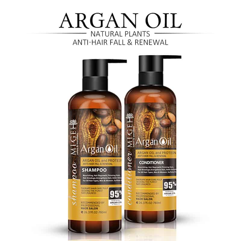 پک مراقبت مو شامپو و ماسک و روغن آرگان برند میگ Mige Argan Collection