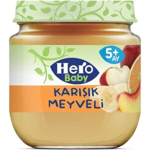 پوره میوه هیروبیبی 125 گرم Hero Baby 