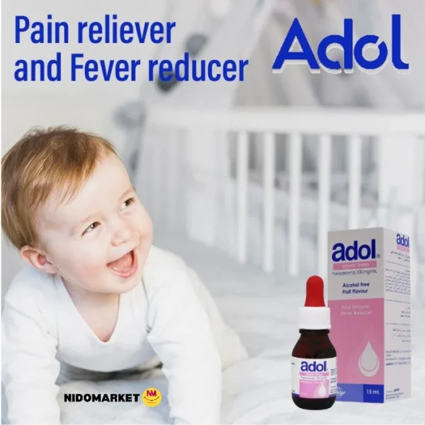 قطره ضد تب و درد ادول Adol