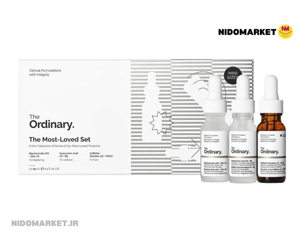 ست 3 عددی روزانه اوردینری (نیاسنامید + هیالورنیک اسید + کافئین)