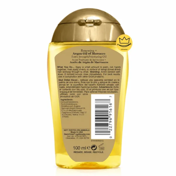 روغن مو OGX Argan Oil of Morocco Penetrating Oil 100 میلی لیتر نیدومارکت پشت