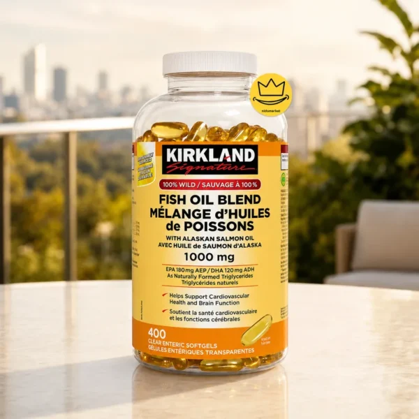 سافت ژل روغن ماهی کرکلند Kirkland Fish Oil Blend 1000mg 400 عددی نیدومارکت
