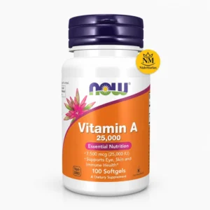 سافت ژل ویتامین A ناو NOW Vitamin A 25000 IU 100 عددی نیدومارکت