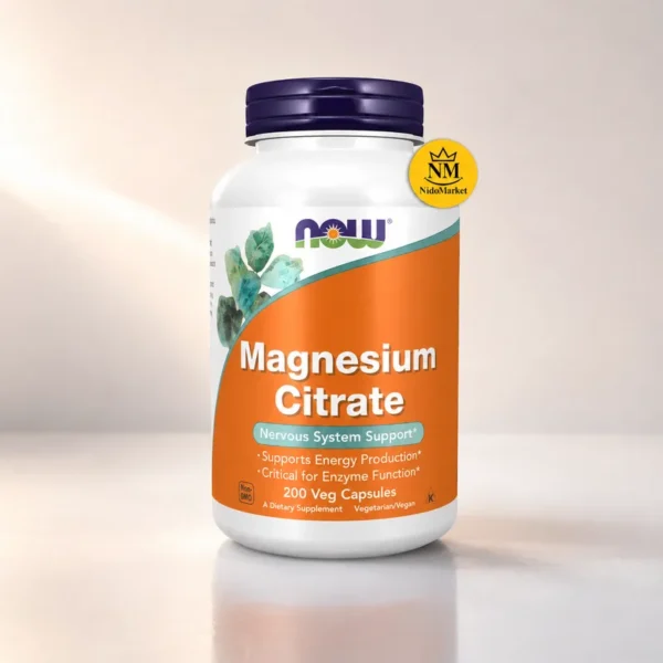 کپسول منیزیم سیترات ناو NOW Magnesium Citrate 240 عددی نیدومارکت