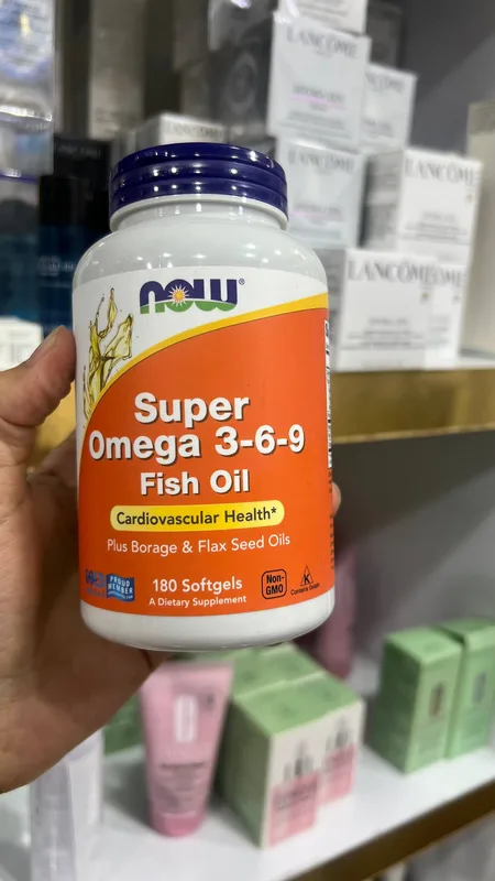 خرید سافت ژل امگا 3-6-9 ناو NOW Super Omega 3-6-9 - 180 عددی اورجینال تصویر محصول نیدومارکت