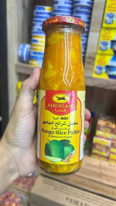 خرید ترشی انبه اسلایس آئروپلین Aeroplane Amba Mango Slice Pickle اورجینال تصویر محصول نیدومارکت