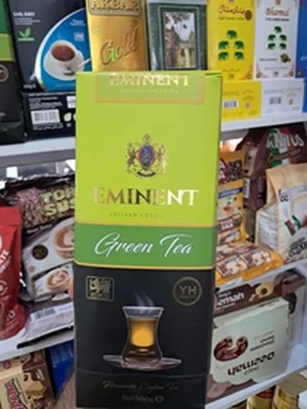 خرید چای سبز امیننت Eminent Green Tea - 500 گرم اورجینال چای سبز امیننت Eminent Green Tea 500 گرم نیدومارکت