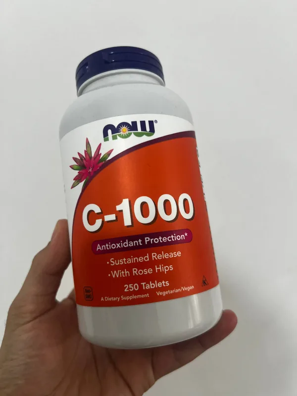 خرید قرص ویتامین C ناو C-1000 رهاسازی آهسته با رزهیپس - 250 عددی اورجینال تصویر محصول نیدومارکت