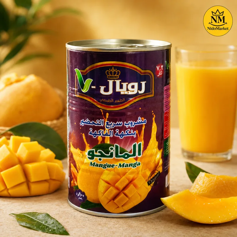 خرید پودر نوشیدنی فوری رویال وی طعم مانگو - 900 گرم اورجینال تصویر محصول نیدومارکت