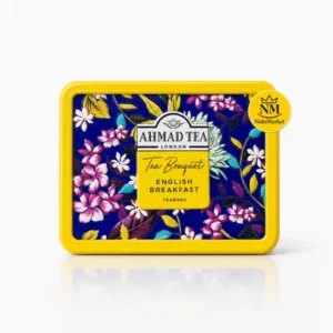 جعبه فلزی چای احمد Tea Bouquet English Breakfast بسته 10 عددی