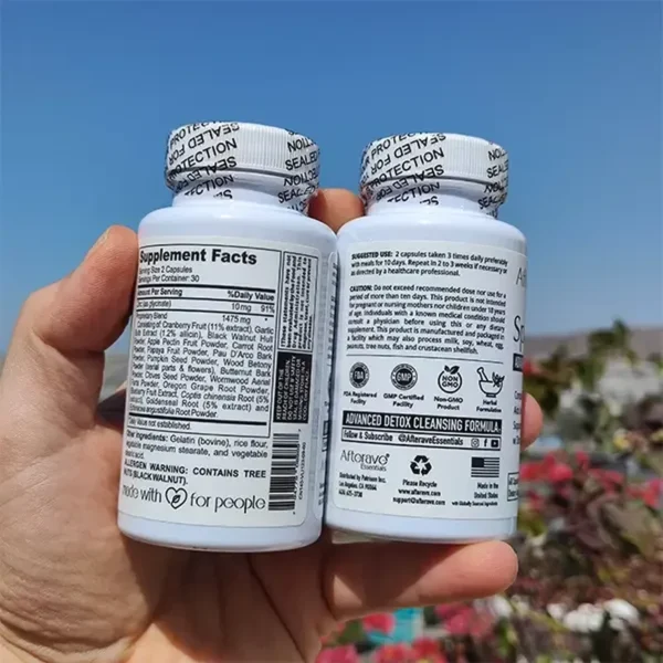 بطری مکمل گیاهی Afterave Spark Detox