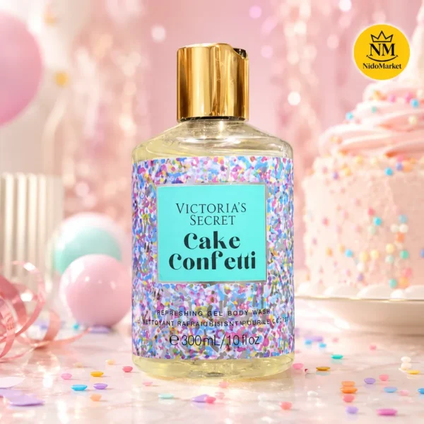 ژل شستشوی بدن ویکتوریا سکرت Cake Confetti حجم 300 میلی لیتر نیدومارکت