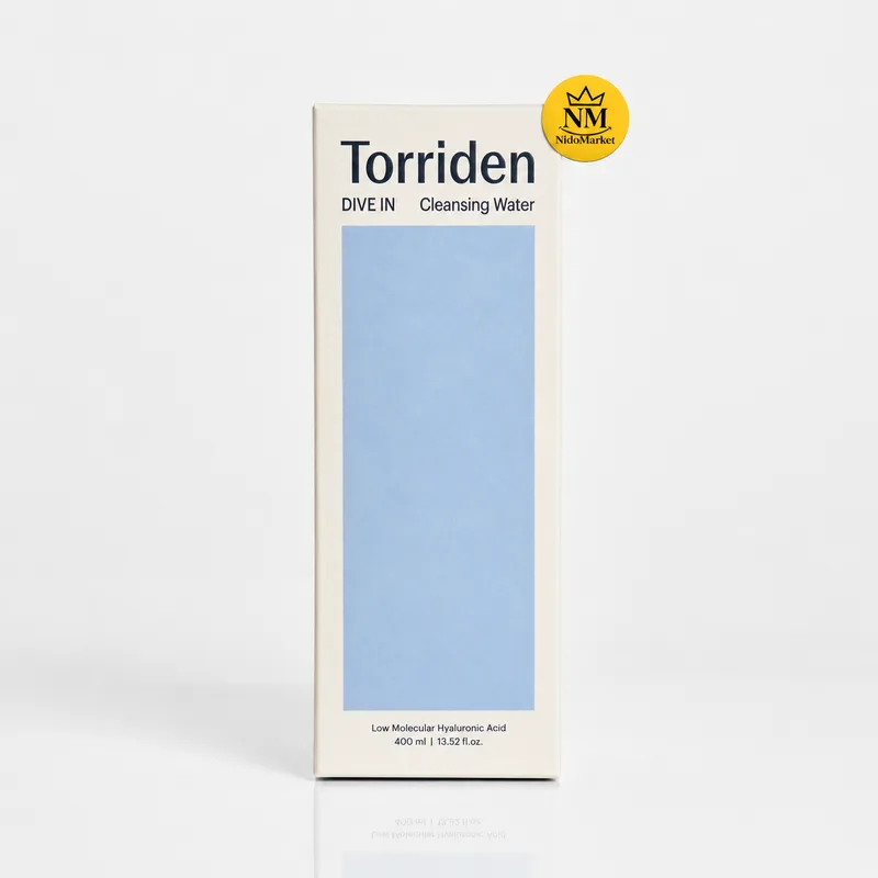 Torriden DIVE-IN Cleansing Water 400ml اورجینال نیدومارکت Torriden DIVE-IN Low Molecular Hyaluronic Acid Cleansing Water