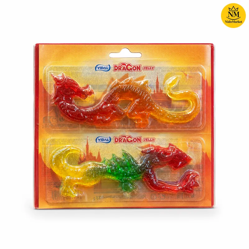 ژله اژدها ویدال Dragon Jelly ژله اژدها ویدال Dragon Jelly مجموعه 2 عددی 66 گرم نیدومارکت