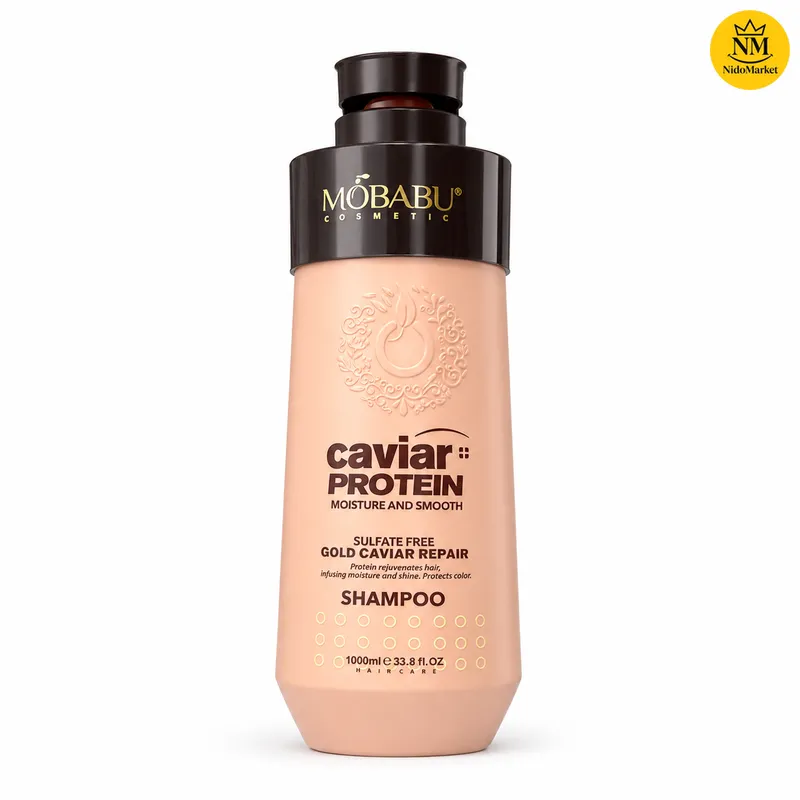 شامپو پروتئین خاویار موبابو Gold Caviar Repair شامپو پروتئین خاویار موبابو Gold Caviar Repair حجم 1000 میلی لیتر نیدومارکت