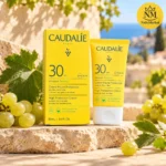 بسته کرم ضدآفتاب وینوسان پروتکت کدلی از زاویه متفاوت همراه با شکل واقعی کرم ضدآفتاب SPF30