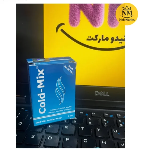 نمای ۳ قطره استنشاقی کلد میکس؛ قطره معطر برای دستگاه یا روش استنشاقی مجاز با بسته‌بندی اصلی