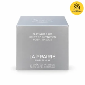 بسته ماسک احیاکننده پلاتینیوم رر لا پریری با طراحی اصلی و مشخصات روی بخش جلویی بسته‌بندی