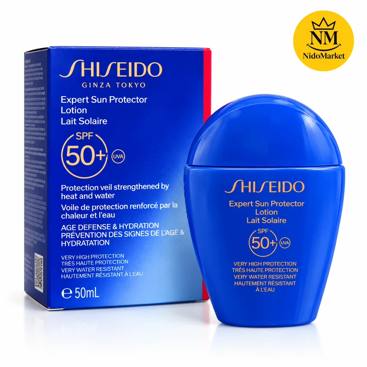 ضد آفتاب شیسیدو SPF 50+ حجم 50 میلی لیتر لوسیون ضد آفتاب شیسیدو Expert Sun Protector SPF 50+ حجم 50 میلی لیتر
