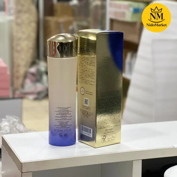 بطری و جعبه لوسیون شیسیدو Bright Revitalizing با فناوری ReNeuraRED Technology