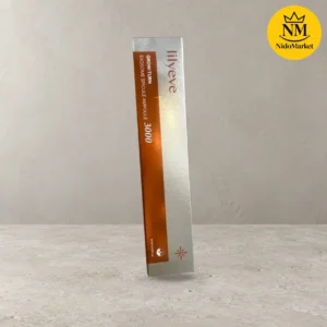 جعبه نقره‌ای و نارنجی آمپول لیلی‌ایو مدل Exosome Spicule 3000 حجم ۱۰ میلی‌لیتر