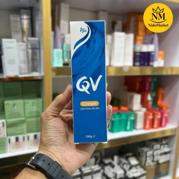 کرم مرطوب کننده کیووی مخصوص پوست خشک و حساس – 100 گرم QV Cream - تصویر 2